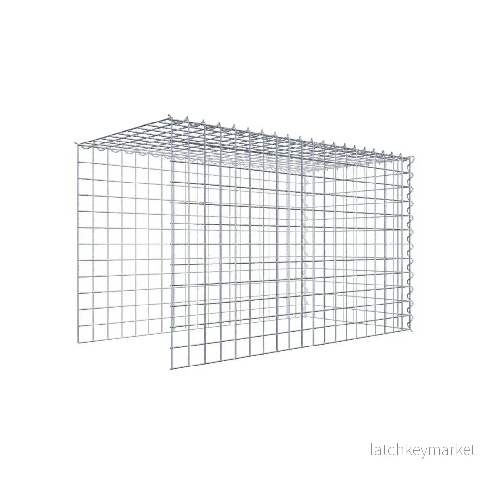 Extra gabion typ 4 100 cm x 60 cm x 50 cm (L x H x D), maskstorlek 5 cm x 5 cm, spiral Extra gabion typ 4 100 cm x 60 cm x 50 cm (L x H x D), maskstorlek 5 cm x 5 cm, spiral
