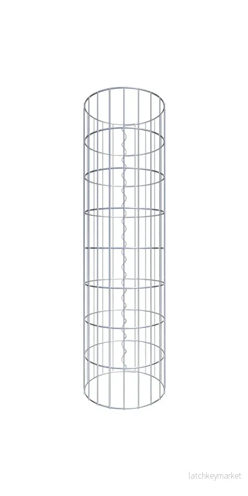Gabionpelare rund 32 cm diameter, 80 cm höjd, maskstorlek 5 cm x 10 cm Gabionpelare rund 32 cm diameter, 80 cm höjd, maskstorlek 5 cm x 10 cm