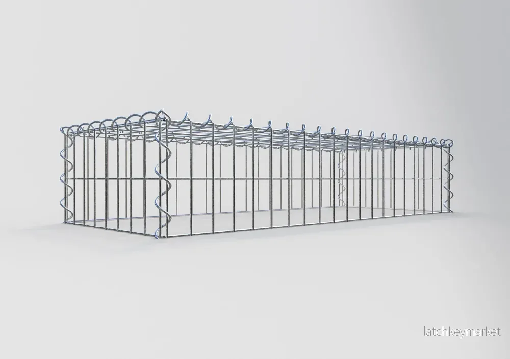 Extra gabion typ 3 100 cm x 20 cm x 40 cm (L x H x D), maskstorlek 5 cm x 10 cm, spiral - Bild 2