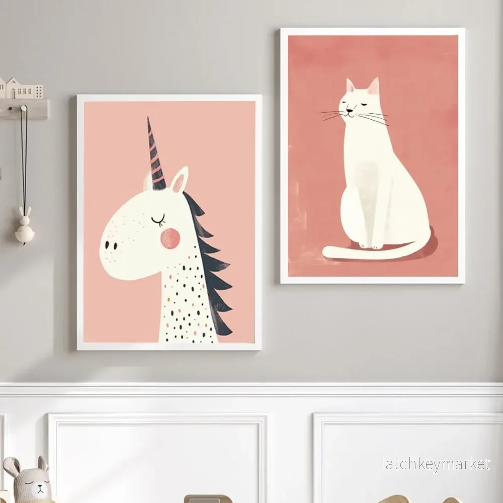 Barntavla - Unicorn pink - Bild 2