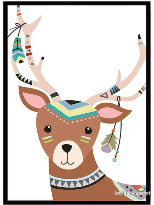 Barntavla – Hello deer Barntavla – Hello deer