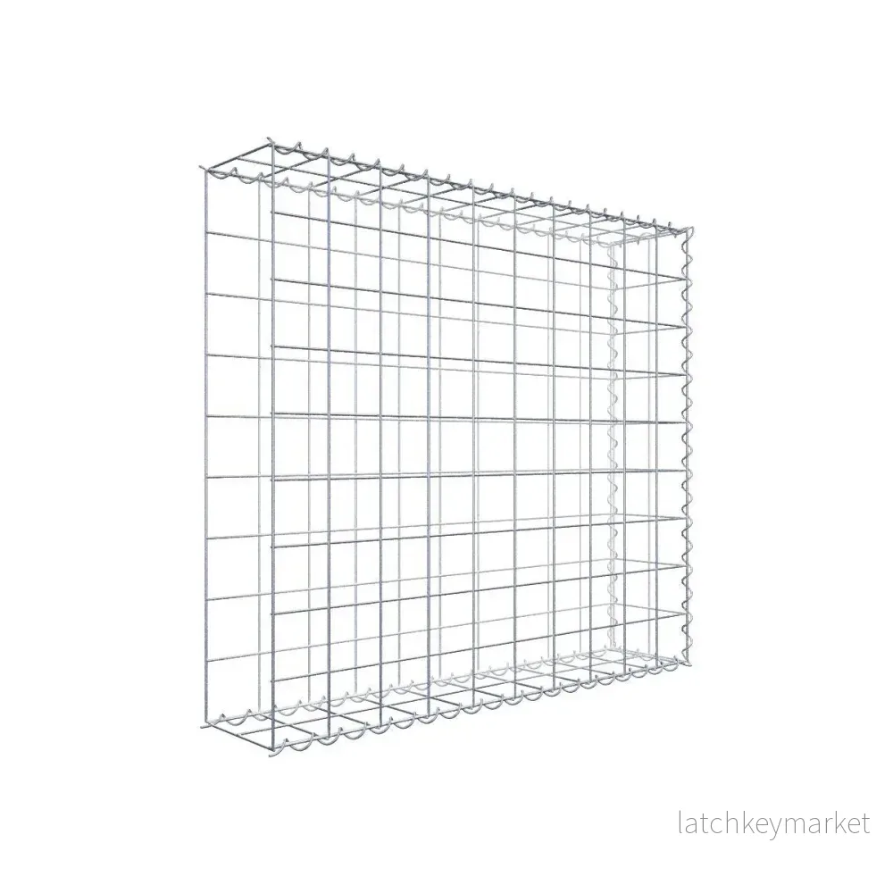 Extra gabion typ 2 100 cm x 90 cm x 20 cm (L x H x D), maskstorlek 10 cm x 10 cm, spiral Extra gabion typ 2 100 cm x 90 cm x 20 cm (L x H x D), maskstorlek 10 cm x 10 cm, spiral