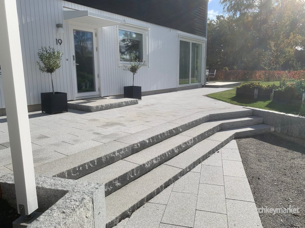 Blockstensmur Bergama Granit Rustik Grå - Bild 3