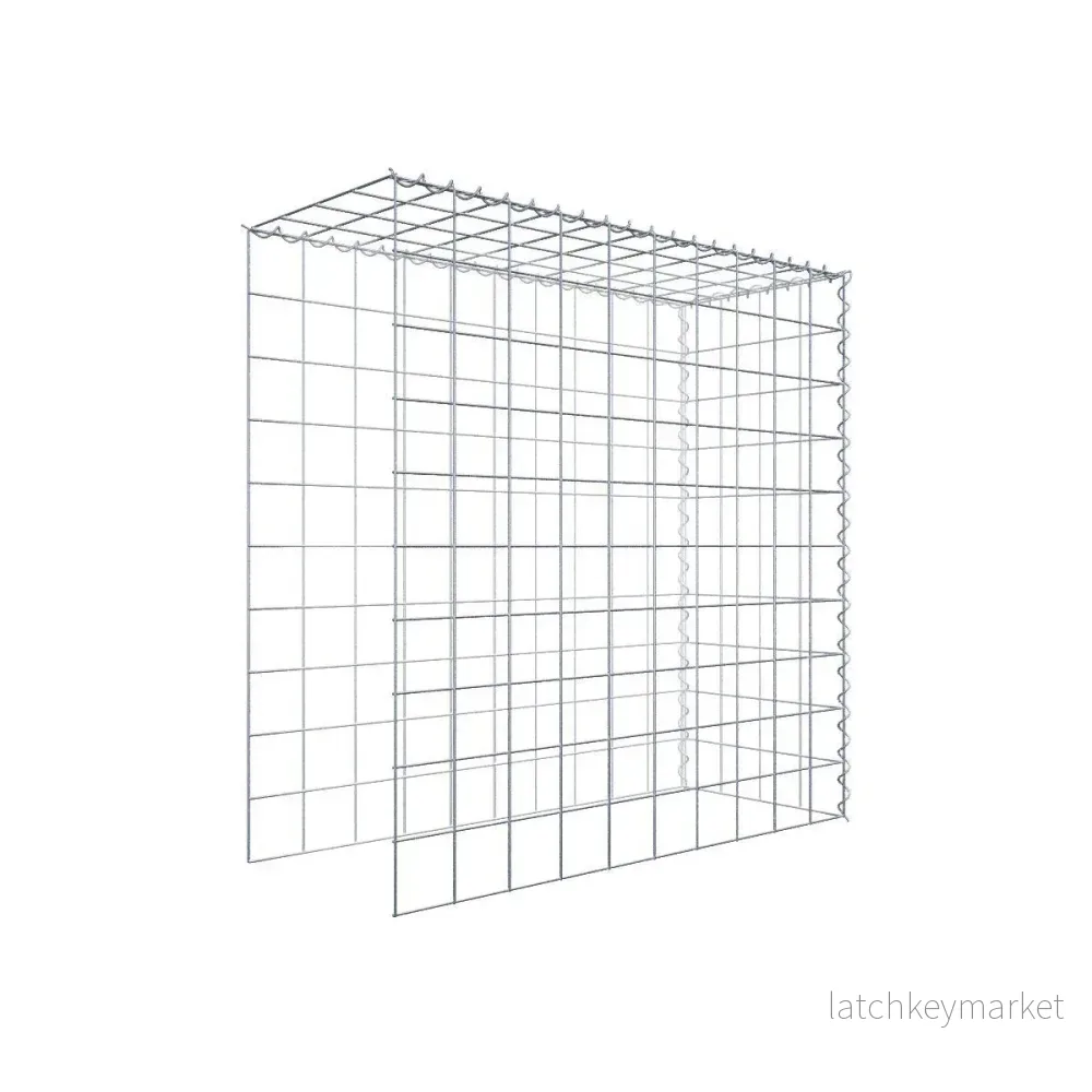 Extra gabion typ 4 100 cm x 100 cm x 40 cm (L x H x D), maskstorlek 10 cm x 10 cm, spiral