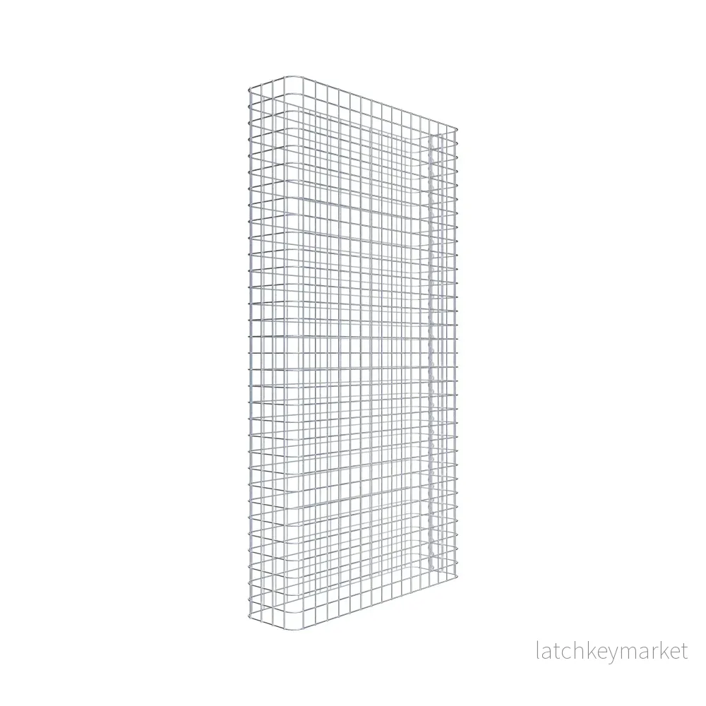Gabionstängsel längd 82 cm, höjd 160 cm, djup 22 cm, maskstorlek 5 x 5 cm
