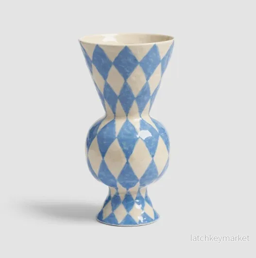 Vase Rhombic Blue Vase Rhombic Blue