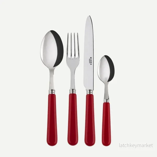 Sabre Paris Cutlery Set 24 pcs Pop Unis Burgundy Sabre Paris Cutlery Set 24 pcs Pop Unis Burgundy