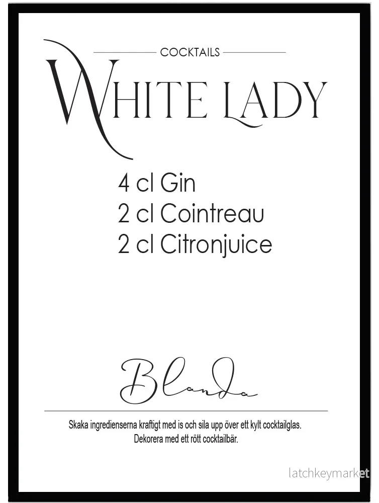 Poster White lady Poster White lady