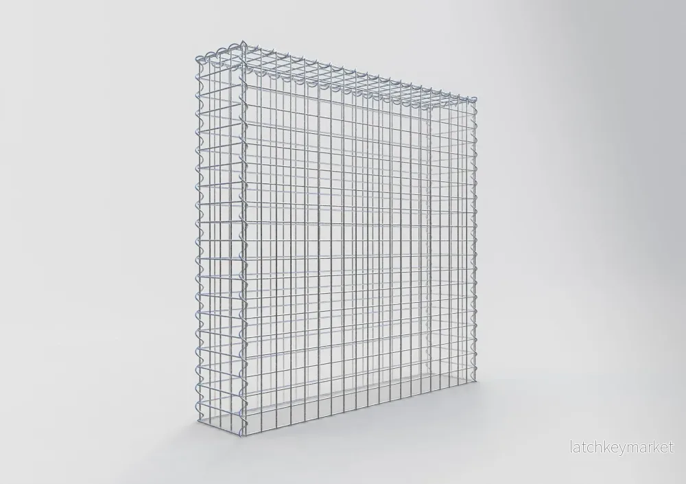 Extra gabion typ 3 100 cm x 100 cm x 20 cm (L x H x D), maskstorlek 5 cm x 5 cm, spiral - Bild 2