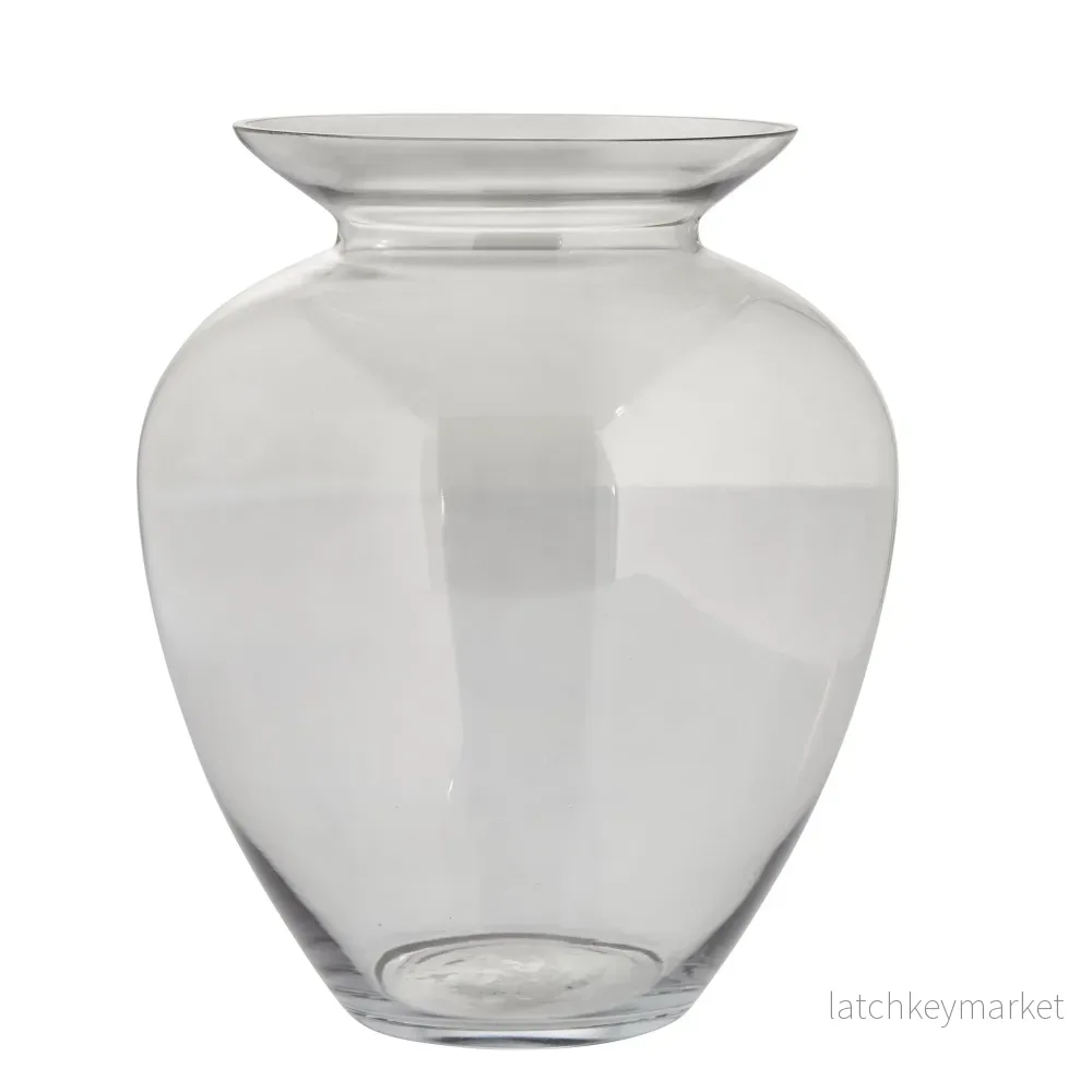 Milia vas H30 cm. lysegrå glas Milia vas H30 cm. lysegrå glas