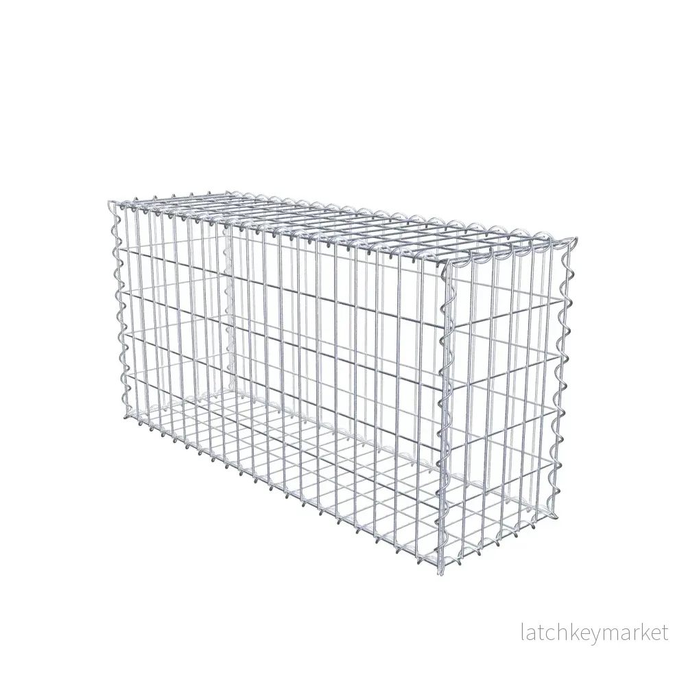 Gabion 100 cm x 50 cm x 30 cm (L x H x D), maskstorlek 5 cm x 10 cm, spiral