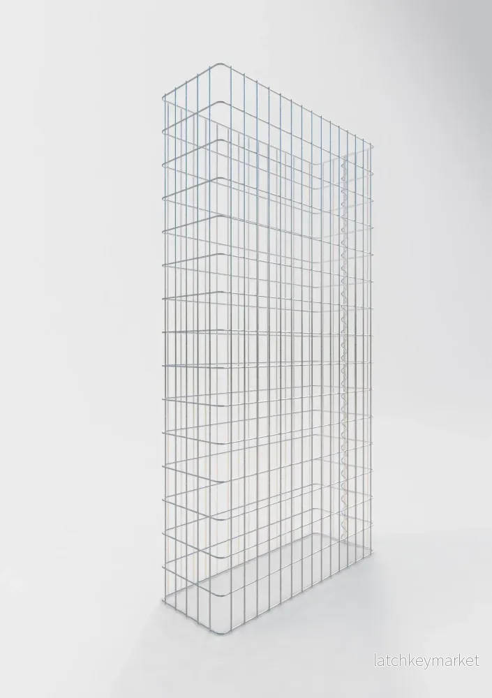 Gabionstängsel längd 77 cm, höjd 160 cm, djup 27 cm, maskstorlek 5 x 10 cm - Bild 2
