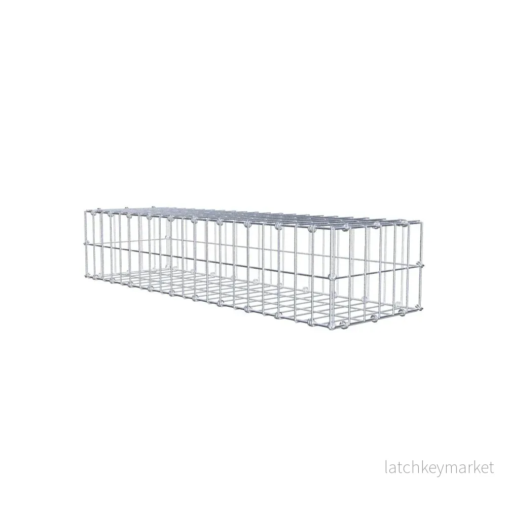 Gabion 100 cm x 20 cm x 30 cm (L x H x D), maskstorlek 5 x 10 cm, spiralring Gabion 100 cm x 20 cm x 30 cm (L x H x D), maskstorlek 5 x 10 cm, spiralring