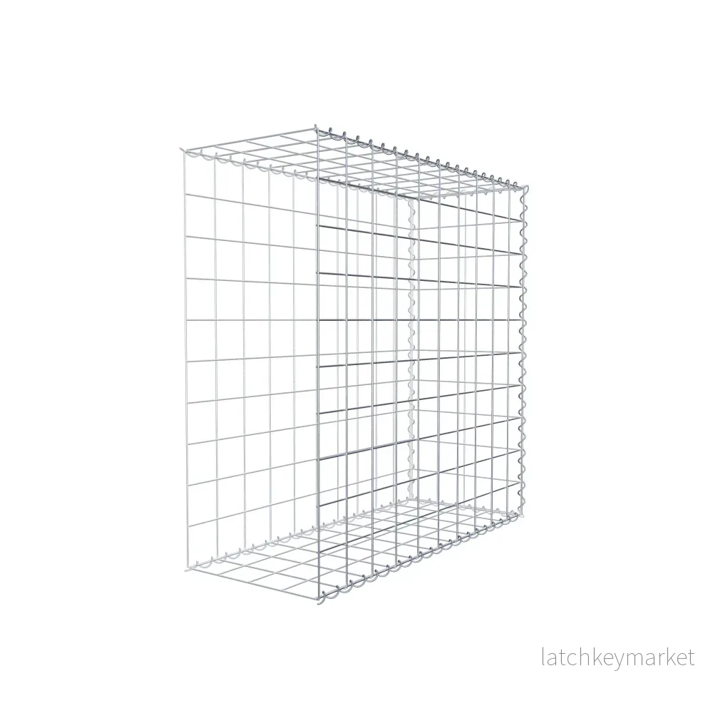 Extra gabion typ 2 100 cm x 100 cm x 40 cm (L x H x D), maskstorlek 10 cm x 10 cm, spiral - Bild 3