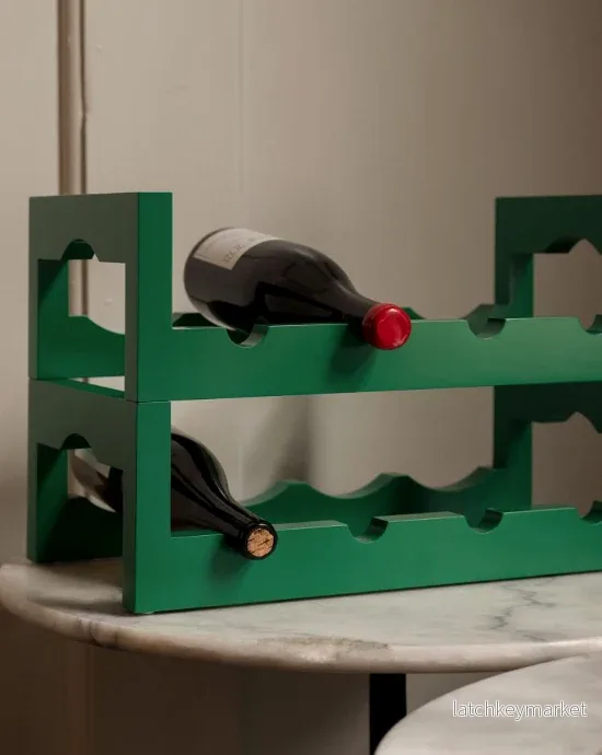 Massproductions Silo Stackable Wine Rack Green - Bild 3
