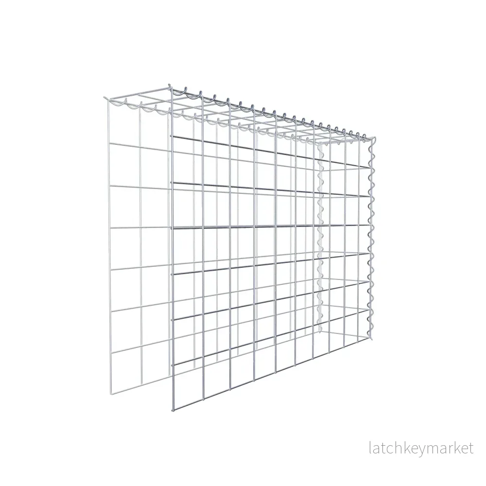 Extra gabion typ 4 100 cm x 70 cm x 20 cm (L x H x D), maskstorlek 10 cm x 10 cm, spiral - Bild 3