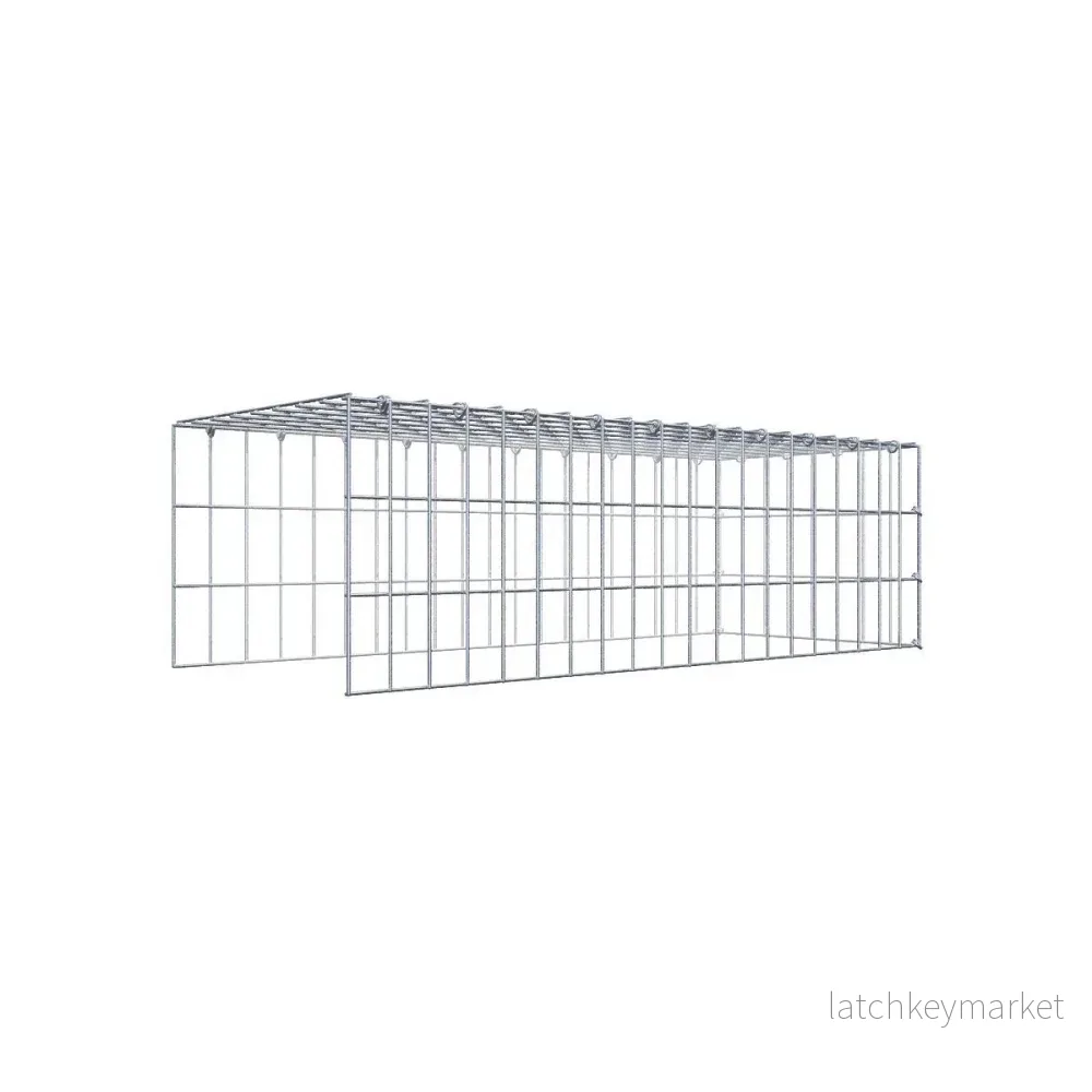 Typ 4 påbyggnadsgabion 100 cm x 30 cm x 40 cm (L x H x D), maskstorlek 5 cm x 10 cm, C-ring Typ 4 påbyggnadsgabion 100 cm x 30 cm x 40 cm (L x H x D), maskstorlek 5 cm x 10 cm, C-ring