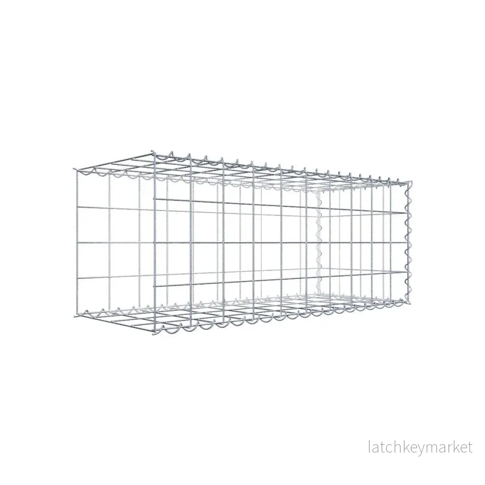 Extra gabion typ 2 100 cm x 40 cm x 40 cm (L x H x D), maskstorlek 10 cm x 10 cm, spiral Extra gabion typ 2 100 cm x 40 cm x 40 cm (L x H x D), maskstorlek 10 cm x 10 cm, spiral