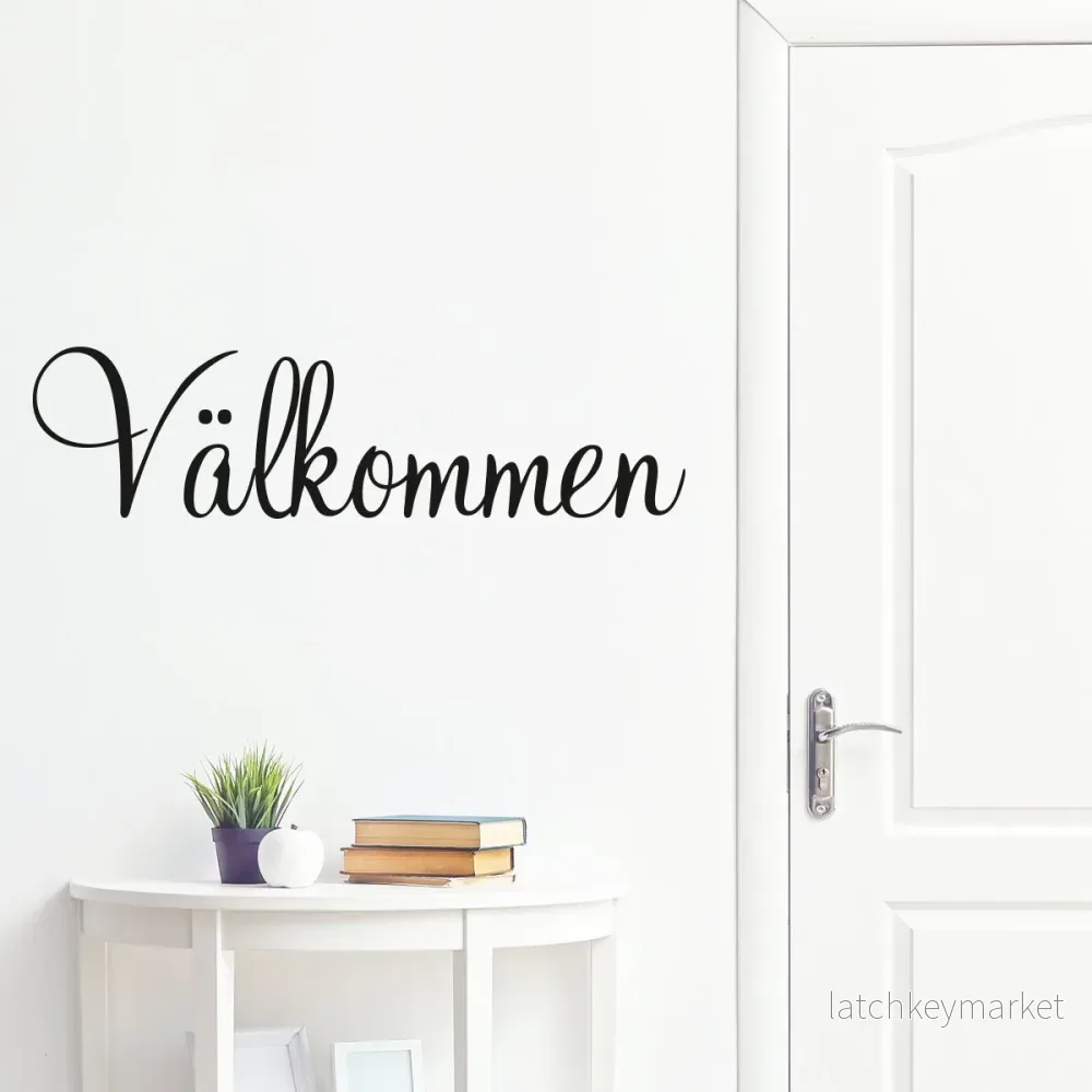 Väggord Välkommen 1