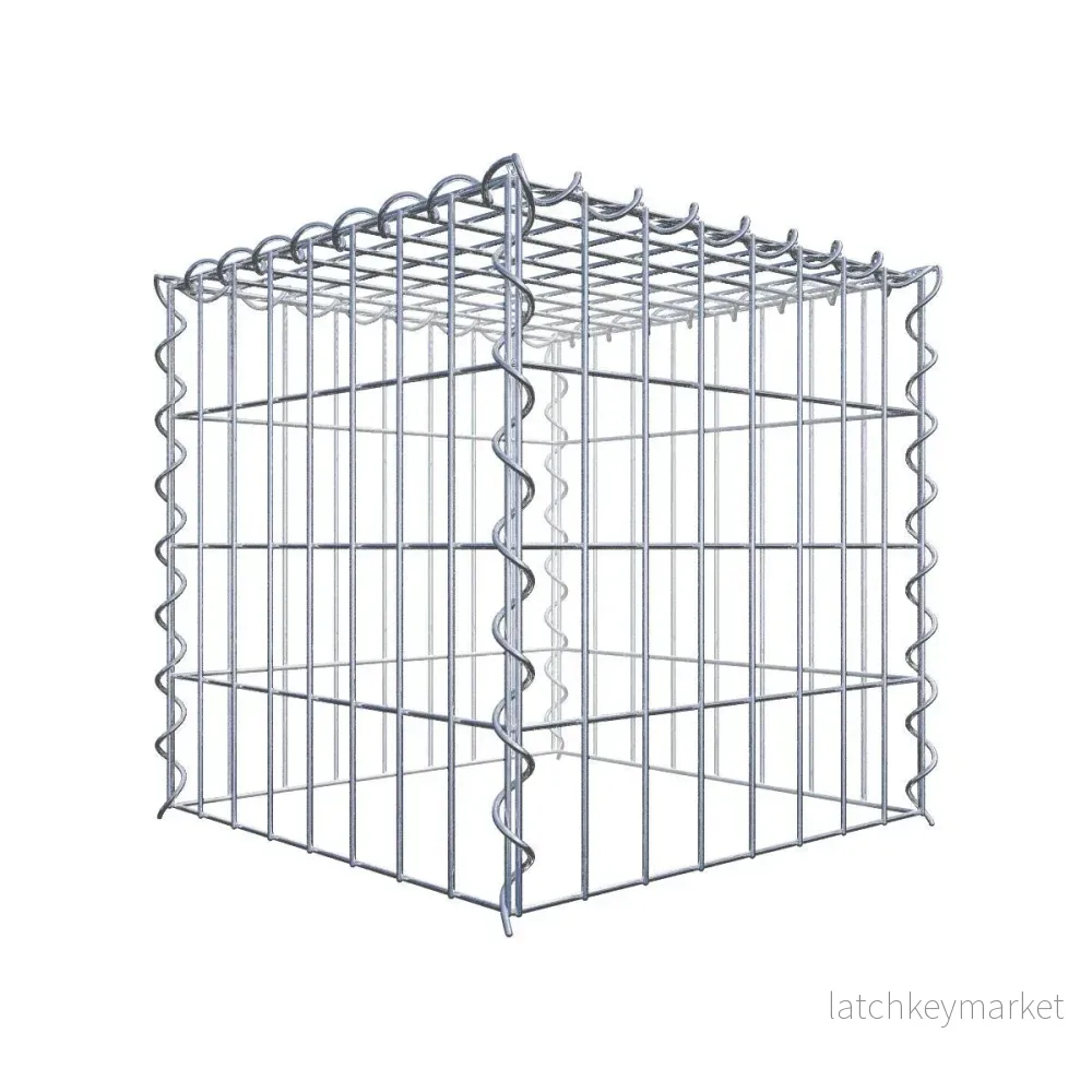 Extra gabion typ 3 40 cm x 40 cm x 40 cm (L x H x D), maskstorlek 5 cm x 10 cm, spiral Extra gabion typ 3 40 cm x 40 cm x 40 cm (L x H x D), maskstorlek 5 cm x 10 cm, spiral