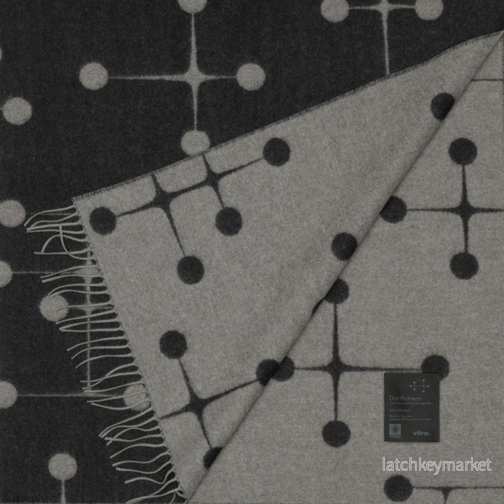 Eames Wool Blanket Dot Pattern - Black - Bild 2