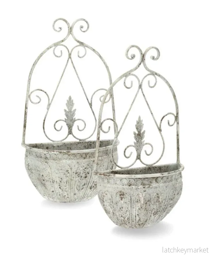 Blomkruka Utomhus Väggampel Irina Ash 2-pack