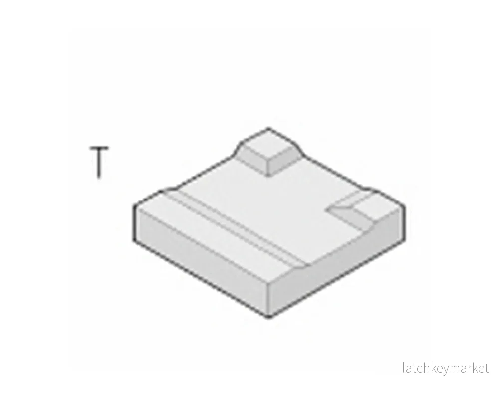 Ränndal Munk Typ T Grå 420x420x90-105 - Bild 2