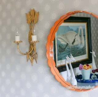 Scalloped Big Mirror Orange - Bild 2