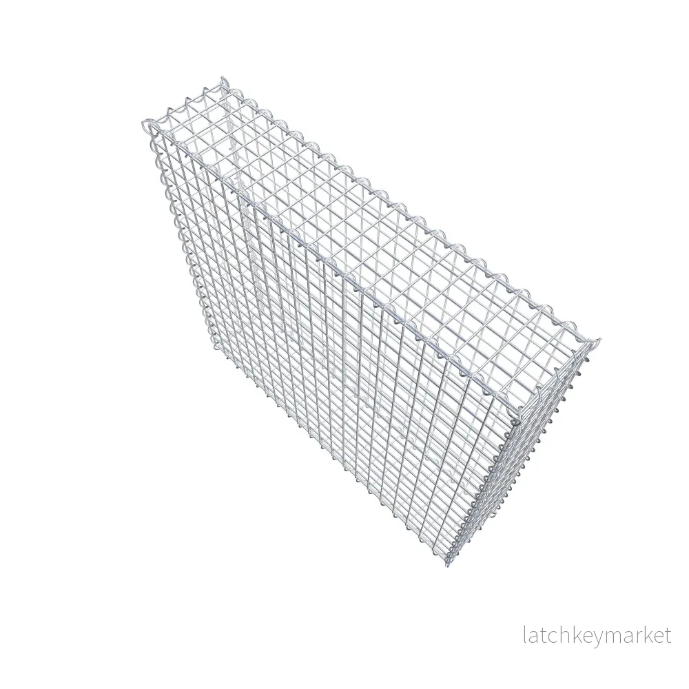 Gabion 100 cm x 90 cm x 20 cm (L x H x D), maskstorlek 5 cm x 5 cm, spiral - Bild 3