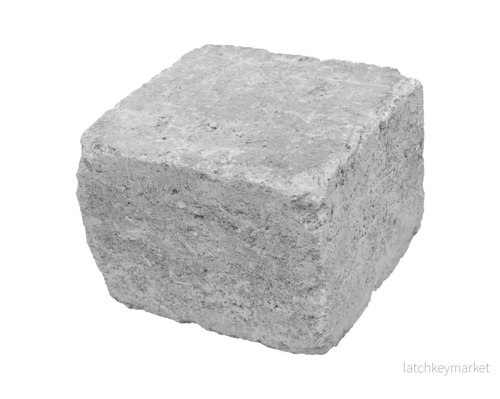 Rustik Halvblock Grå 195x190x138