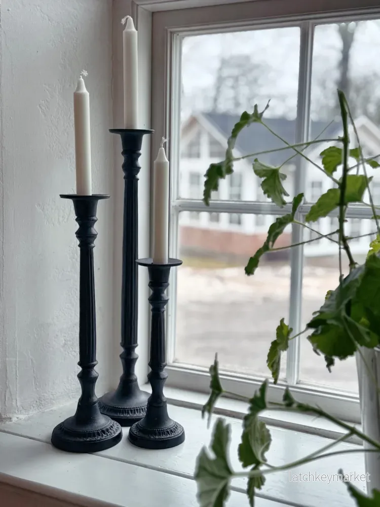 Ljusstake gjutjärn hög - Bild 2