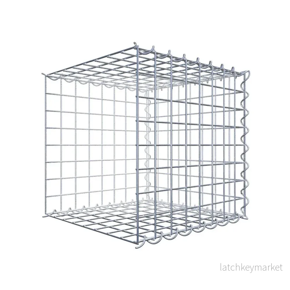 Extra gabion typ 2 40 cm x 40 cm x 40 cm (L x H x D), maskstorlek 5 cm x 5 cm, spiral Extra gabion typ 2 40 cm x 40 cm x 40 cm (L x H x D), maskstorlek 5 cm x 5 cm, spiral