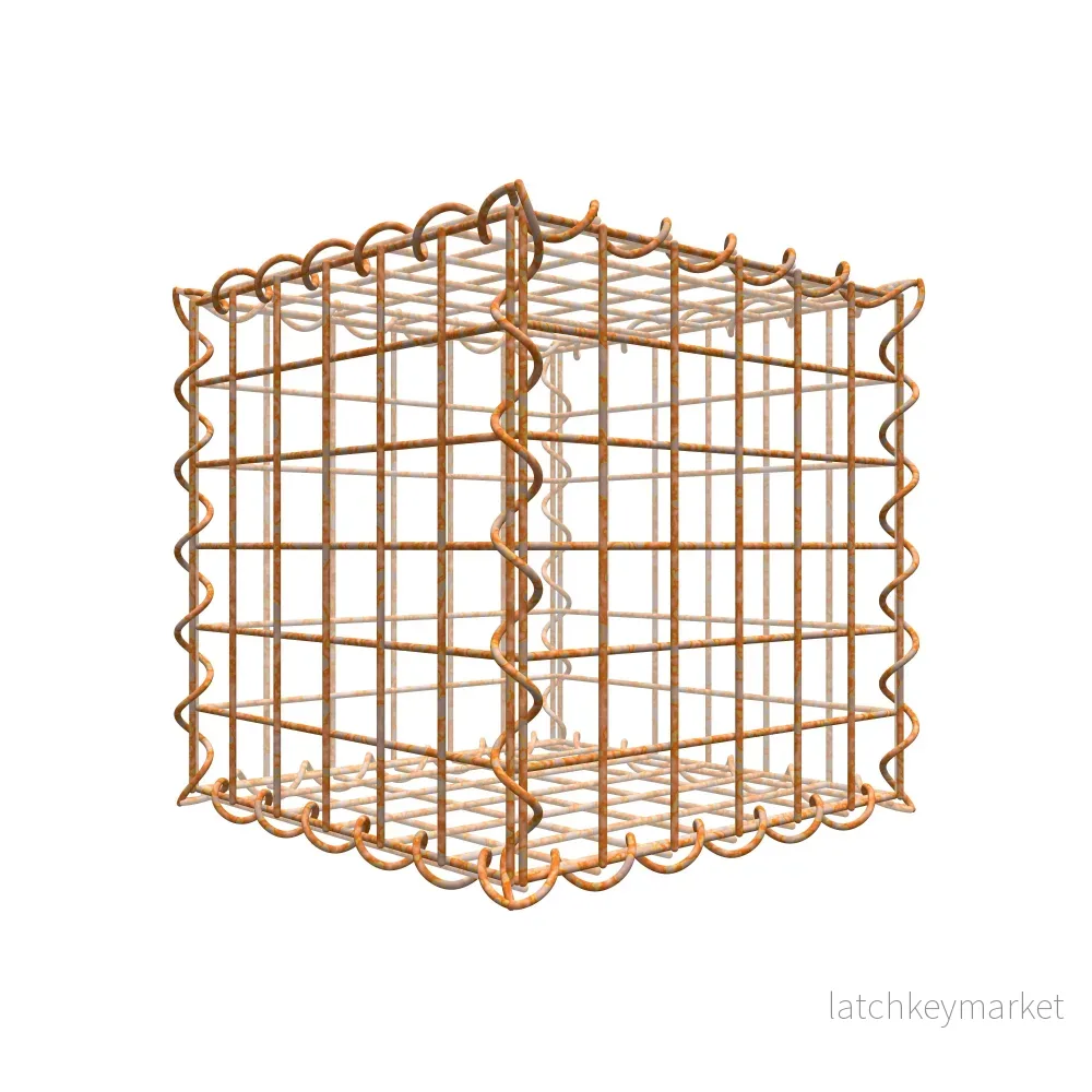 Rostig gabion 30 cm x 30 cm x 30 cm (L x H x D), maskstorlek 5 cm x 5 cm, spiral Rostig gabion 30 cm x 30 cm x 30 cm (L x H x D), maskstorlek 5 cm x 5 cm, spiral