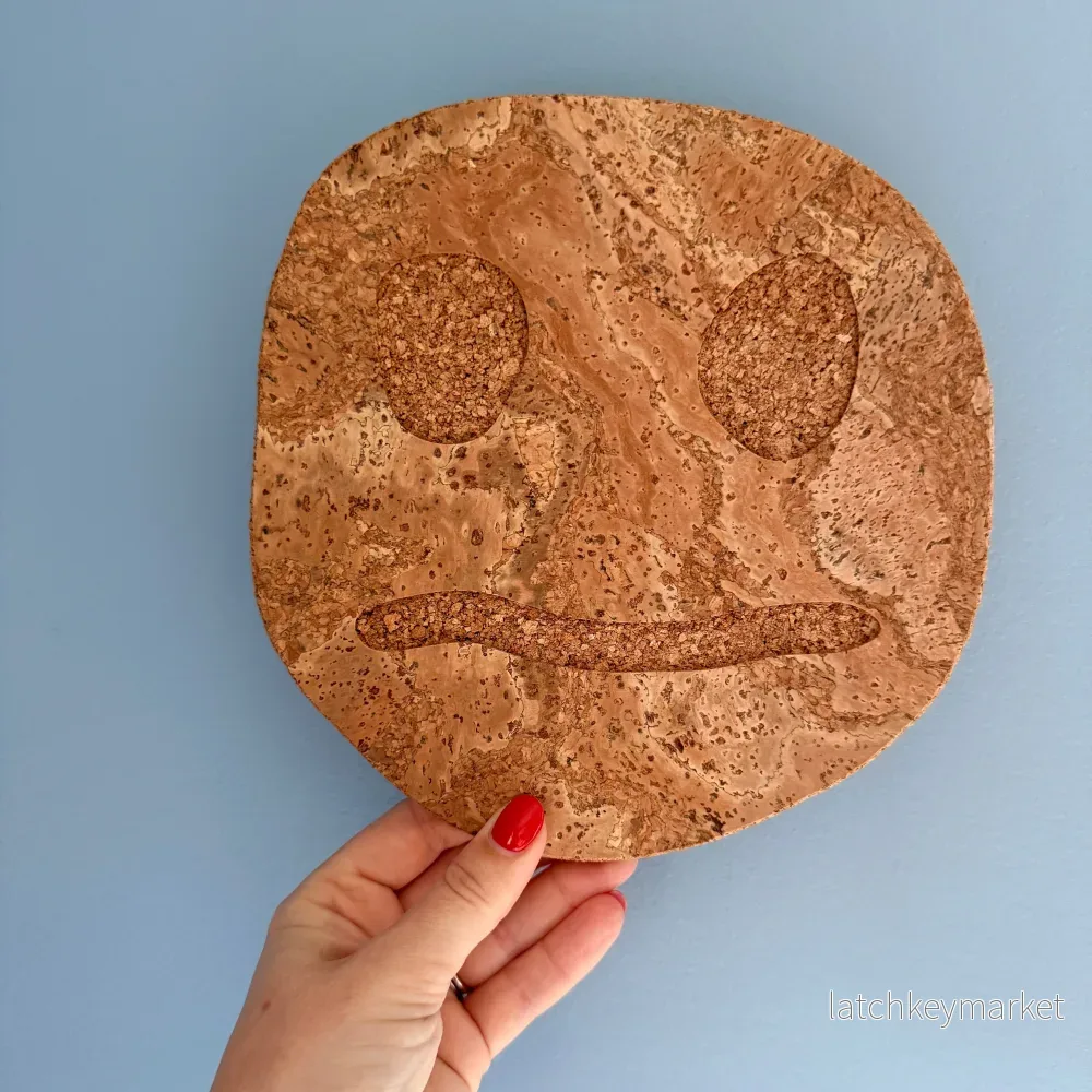 Oscar Cedon Smiley Confused Cork Trivet - Bild 2