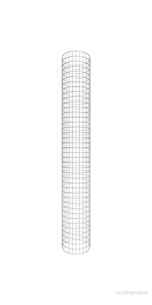 Gabionpelare rund 42 cm diameter, 200 cm höjd, maskstorlek 5 cm x 5 cm Gabionpelare rund 42 cm diameter, 200 cm höjd, maskstorlek 5 cm x 5 cm
