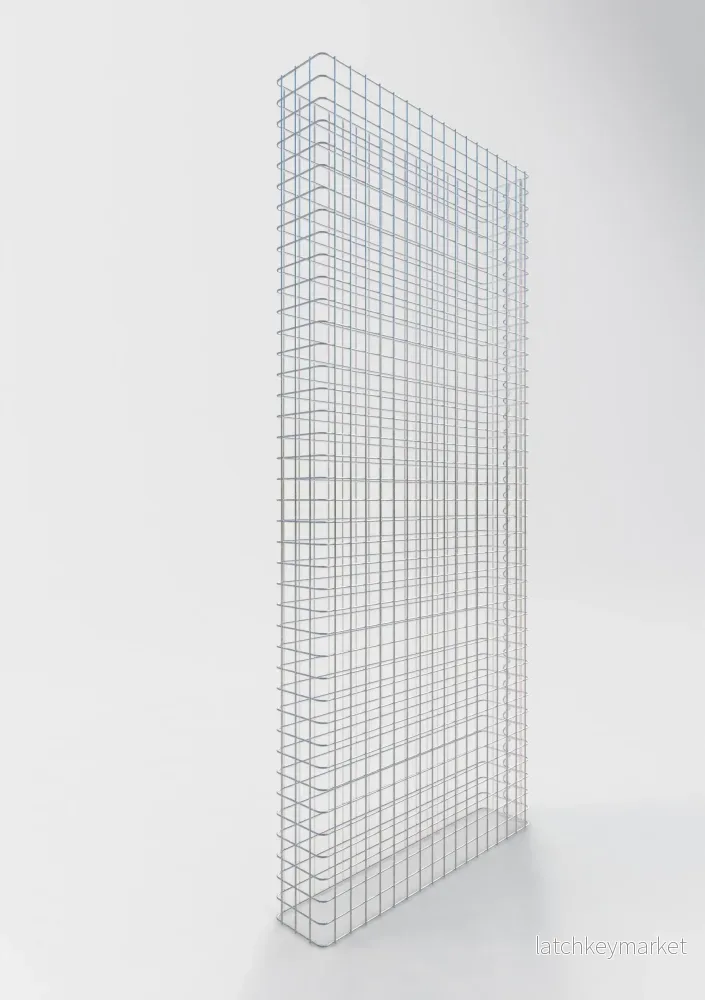 Gabionstängsel längd 87 cm, höjd 160 cm, djup 17 cm, maskstorlek 5 x 5 cm - Bild 2
