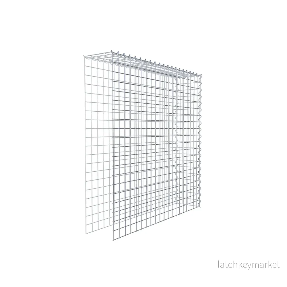Extra gabion typ 4 100 cm x 100 cm x 20 cm (L x H x D), maskstorlek 5 cm x 5 cm, spiral - Bild 3