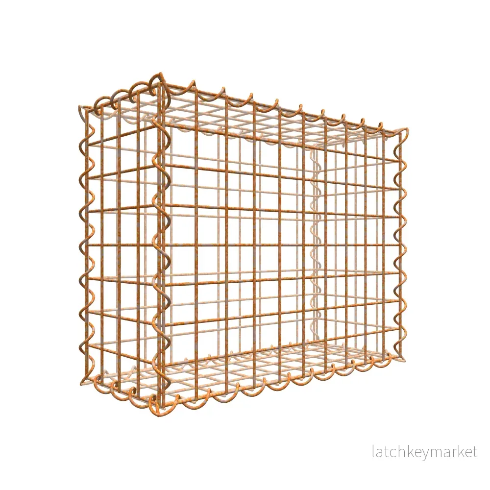 Rostig gabion 50 cm x 40 cm x 20 cm (L x H x D), maskstorlek 5 cm x 5 cm, spiral Rostig gabion 50 cm x 40 cm x 20 cm (L x H x D), maskstorlek 5 cm x 5 cm, spiral