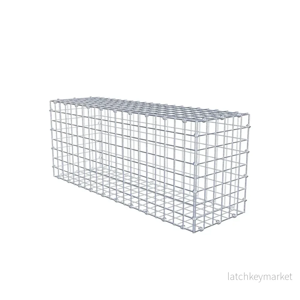 Gabion 100 cm x 40 cm x 30 cm (L x H x D), maskstorlek 5 x 5 cm, spiralring Gabion 100 cm x 40 cm x 30 cm (L x H x D), maskstorlek 5 x 5 cm, spiralring