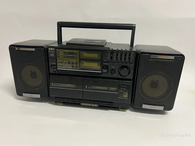 Aiwa Vintage Boombox / CD / Dubbla kassettdeck / Radio - Bild 2