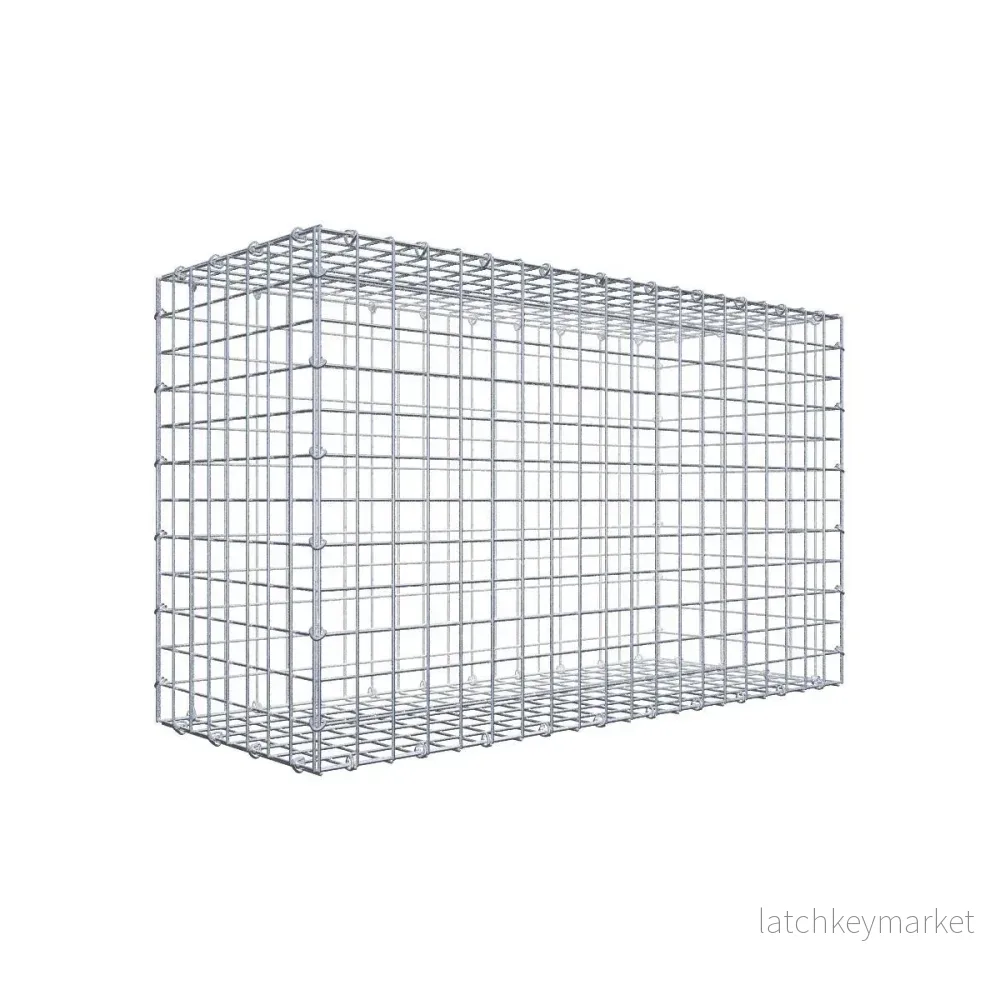 Gabion 100 cm x 60 cm x 40 cm (L x H x D), maskstorlek 5 cm x 5 cm, C-ring Gabion 100 cm x 60 cm x 40 cm (L x H x D), maskstorlek 5 cm x 5 cm, C-ring