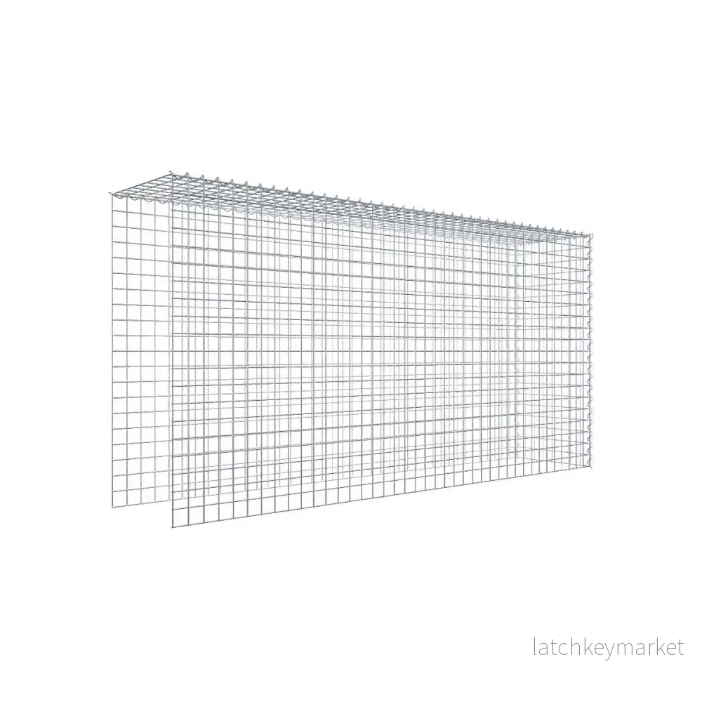 Extra gabion typ 4 200 cm x 100 cm x 40 cm (L x H x D), maskstorlek 5 cm x 5 cm, spiral Extra gabion typ 4 200 cm x 100 cm x 40 cm (L x H x D), maskstorlek 5 cm x 5 cm, spiral