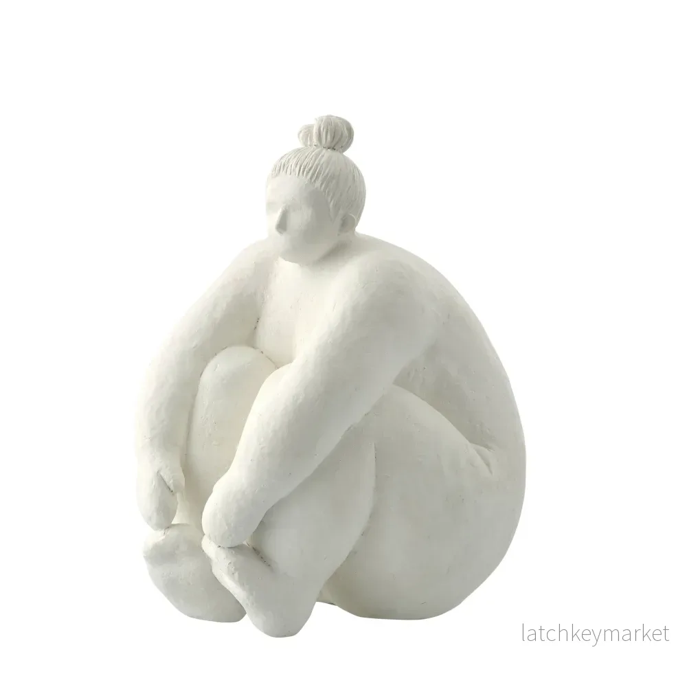 Serafina kvinnogestalt H24 cm. benvit Serafina kvinnogestalt H24 cm. benvit