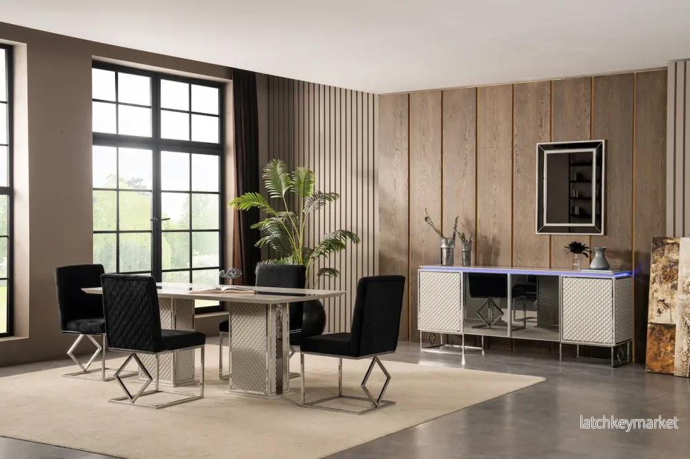 Paris Matgrupp - Matbord med 6 stolar - Bild 3