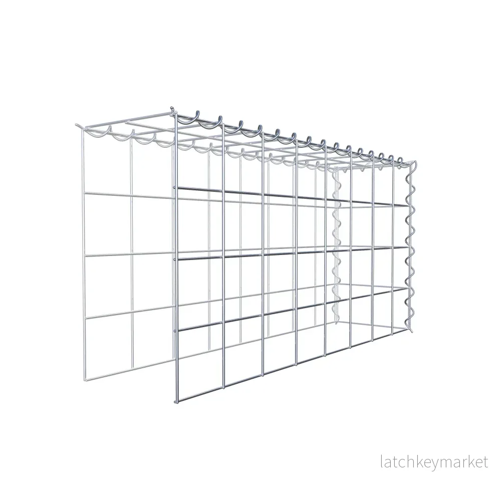 Extra gabion typ 4 80 cm x 40 cm x 20 cm (L x H x D), maskstorlek 10 cm x 10 cm, spiral - Bild 3