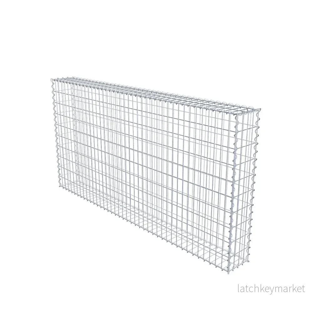 Gabion 200 cm x 100 cm x 20 cm (L x H x D), maskstorlek 5 cm x 10 cm, spiral Gabion 200 cm x 100 cm x 20 cm (L x H x D), maskstorlek 5 cm x 10 cm, spiral
