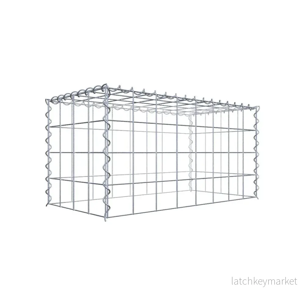 Extra gabion typ 3 80 cm x 40 cm x 40 cm (L x H x D), maskstorlek 10 cm x 10 cm, spiral Extra gabion typ 3 80 cm x 40 cm x 40 cm (L x H x D), maskstorlek 10 cm x 10 cm, spiral