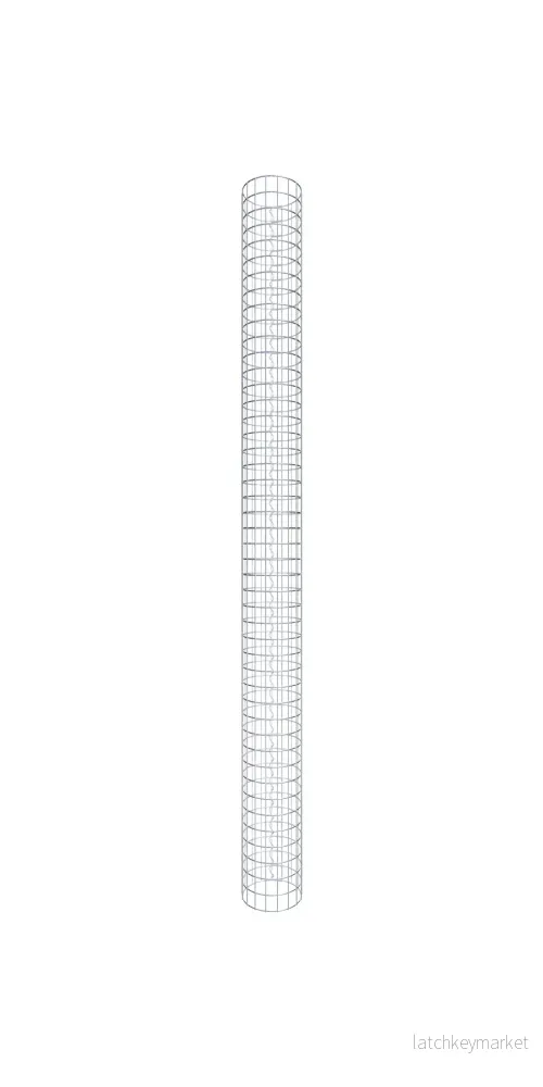 Gabionpelare rund 27 cm diameter, 230 cm höjd, maskstorlek 5 cm x 5 cm Gabionpelare rund 27 cm diameter, 230 cm höjd, maskstorlek 5 cm x 5 cm