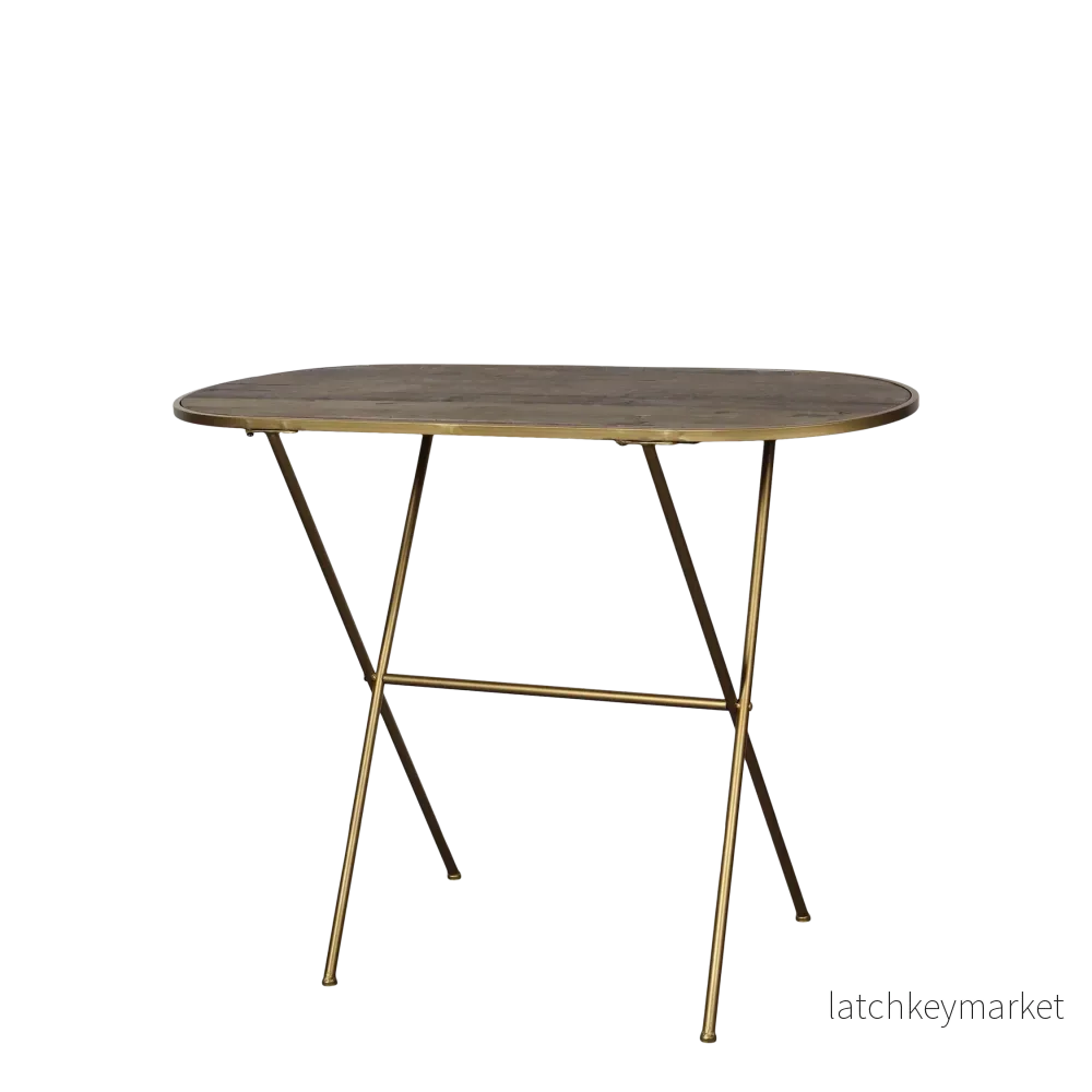 Chic Antique Avlastningsbord Järn/trä H78,5/L46/B104 cm - Bild 2