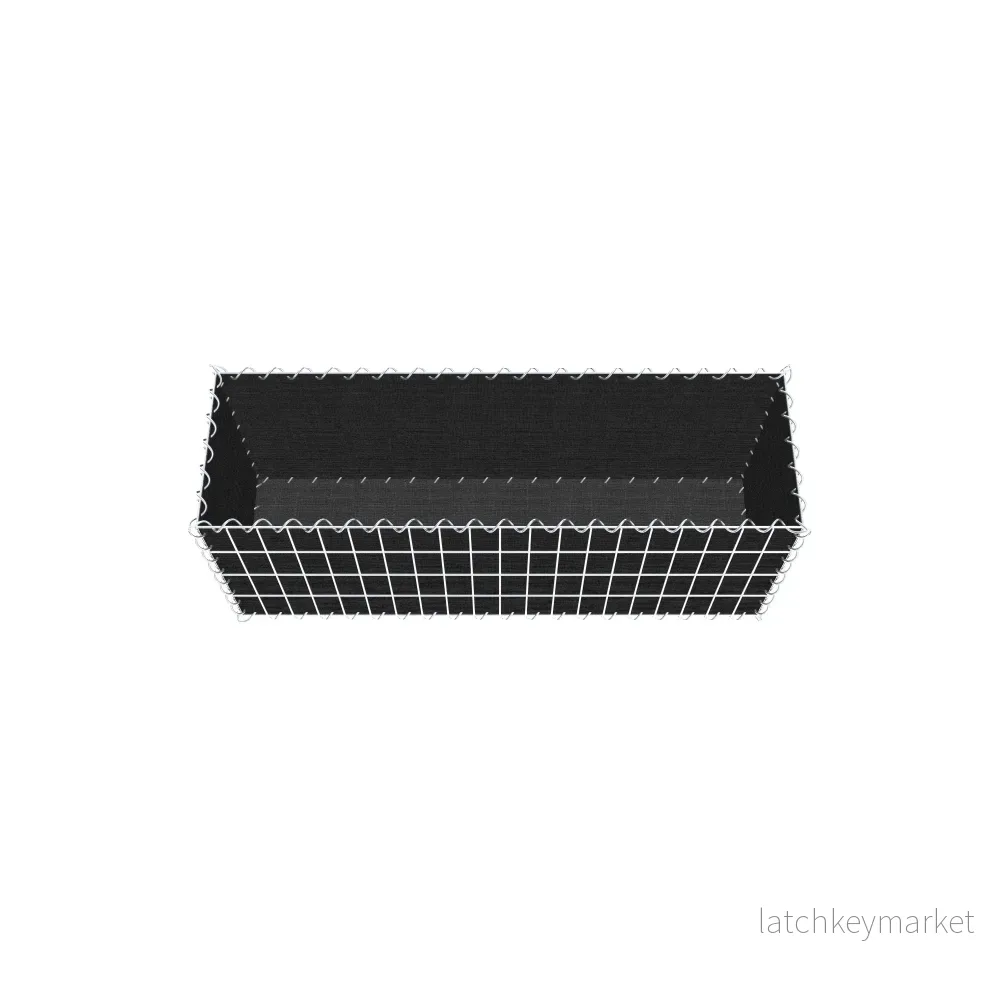 Grön gabion med fleece 100 cm x 40 cm x 30 cm (L x H x D), maskstorlek 5 cm x 10 cm, spiral - Bild 3